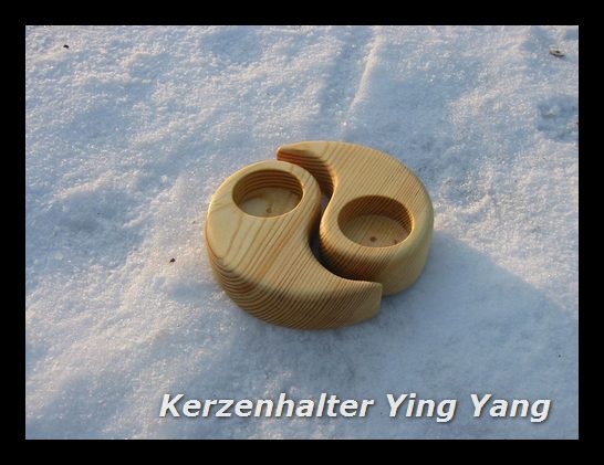 Kerzenhalter Ying Yang